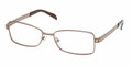 Prada PS62LV Eyeglasses 1BI1O1 BRONZE (5316)