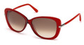 TOM FORD Sunglasses FT0324 68F Red/Other / Grad Br 59MM