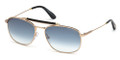 TOM FORD Sunglasses FT0339 28W Shiny Rose Gold / Grad Blue 57MM