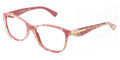 Dolce & Gabbana Eyeglasses D G3174 2748 Leaf Gold On Red 52MM