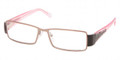 Prada PS71IV Eyeglasses 7RK1O1 Blk ON PINK (5016)