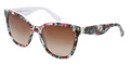 Dolce & Gabbana Sunglasses DG 4190 278013 Top Wht Flowers On Wht 54MM
