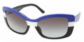 Prada PR03NS Sunglasses DAQ3M1 BLUE/IVORY
