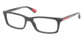 PRADA SPORT Eyeglasses PS 02CV 1BO1O1 Matte Blk 53MM