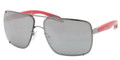 PRADA SPORT Sunglasses PS 53OS 5AV7W1 Gunmtl 63MM