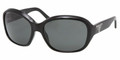 Prada PR10MS Sunglasses 1AB1A1 GLOSS Blk GRAY Grad