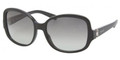 Prada PR17NS Sunglasses 1AB3M1 BLACK GRAY GRADIENT