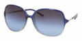 Prada PR18MS Sunglasses GOD5I1 BLUE Grad BLUE