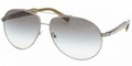 Prada PR50NS Sunglasses 5AV4M1 Gunmtl Grn Grad