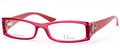 Christian Dior 3160 Eyeglasses 0DYN Transp Coral Opal Rust (5215)