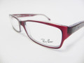 Ray Ban Eyeglasses RX 5114 5112 Red Transp 52MM