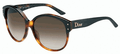 DIOR BONVOYAGE/F Sunglasses 0BG4CC Black Tortoise/Brown 62mm