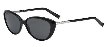 Christian Dior PICCADILLY S Sunglasses 029ABN Shiny Blk 5615