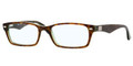 Ray Ban RX5206 Eyeglasses 2445 Havana Grn (5418)