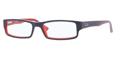 Ray Ban RX5246 Eyeglasses 5088 Blue On Red Wht Red 5016 Elite Eyewear Studio