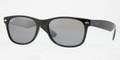 Ray Ban RB2132 Sunglasses 601/K3 Shiny Blk Crystal Polarized