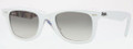 Ray Ban RB2140 Sunglasses 103232 Wht/Subway Crystal Gray Grad