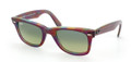 Ray Ban RB2140 Sunglasses 105828 Top Violet Tr. On Str. Y Crystal Blue