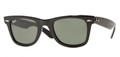 Ray Ban RB2140 Sunglasses 901S Matte Blk Crystal Grn