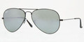 Ray Ban RB3025 Sunglasses 002/40 Shiny Blk Crystal Gray Mirror