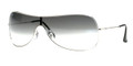 Ray Ban RB3211 Sunglasses 003/8G Slv Gray Grad