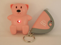 Image of CL-103 pink child locator tracker with LED light flasing