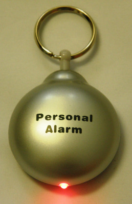 Silver Rip Cord Alarm, LED light flashes when the alarm is activated