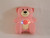 Pink Teddy Tag bear with LED alert lights flashing