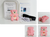 Pink Teddy Tag bear with packaging contents
