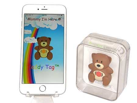 A top-quality teddy tag that tracks your child