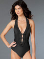 BLEU® Frilly Weather Black Plunge Mio