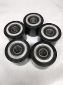 MODEL 125 ROTATING SKATE HEAVY DUTY REPLACEMENT WHEELS (SET OF 5) W/ DOUBLE BEARINGS