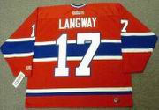 ROD LANGWAY Montreal Canadiens 1979 CCM Throwback Away NHL Hockey Jersey