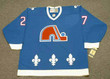 RON HEXTALL Quebec Nordiques 1992 Away CCM Throwback NHL Hockey Jersey - FRONT
