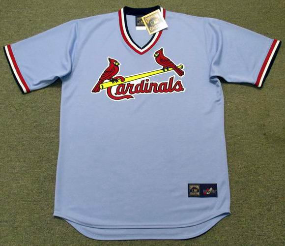 ST. LOUIS CARDINALS 1980's Majestic Cooperstown Throwback Away Baseball