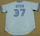 DAVE STIEB Toronto Blue Jays Majestic Cooperstown Throwback Away Baseball Jersey