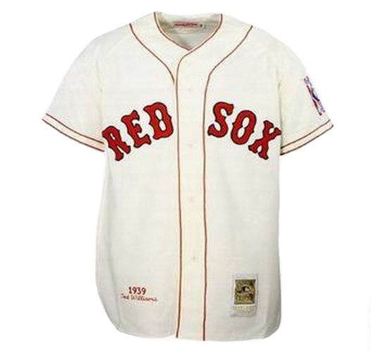 mitchell and ness red sox jersey