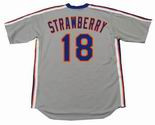 DARRYL STRAWBERRY New York Mets 1987 Majestic Cooperstown Away Baseball Jersey