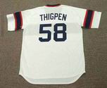 BOBBY THIGPEN Chicago White Sox 1986 Home Majestic Throwback Baseball Jersey - BACK