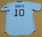 RON SANTO Chicago Cubs Majestic Cooperstown Throwback Away Baseball Jersey