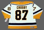 SIDNEY CROSBY Pittsburgh Penguins 1990's CCM Throwback Home NHL Jersey