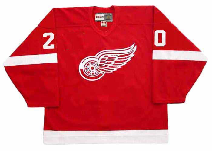 retro detroit red wings jersey