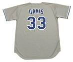 ERIC DAVIS Los Angeles Dodgers 1993 Majestic Throwback Away Baseball Jersey