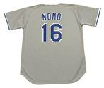 HIDEO NOMO Los Angeles Dodgers 1995 Majestic Throwback Away Baseball Jersey