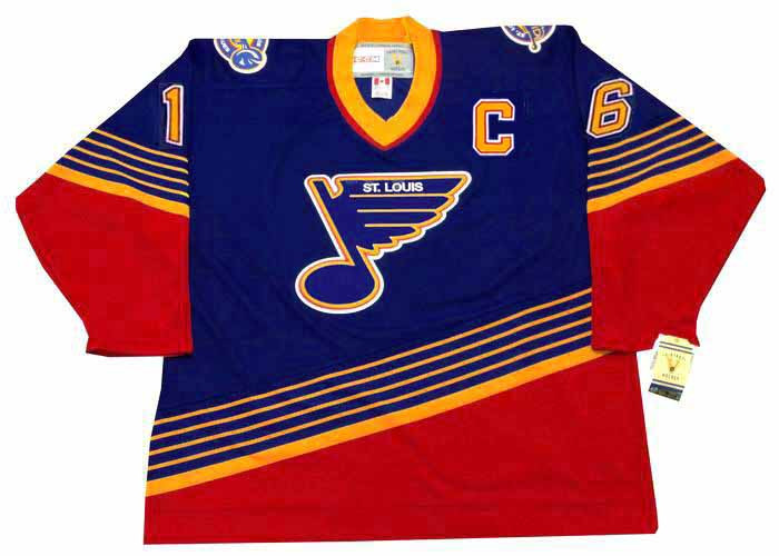 CCM BRETT HULL St. Louis Blues 1995 Vintage Throwback NHL Hockey Jersey