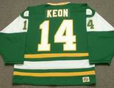 DAVE KEON 1978 New England Whalers Hockey Jersey - BACK