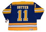 BRIAN SUTTER St. Louis Blues 1980 CCM Vintage Throwback NHL Hockey Jersey - BACK