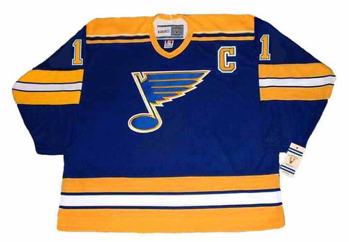 BRIAN SUTTER St. Louis Blues 1980 CCM Vintage Throwback NHL Hockey Jersey - FRONT