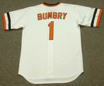 AL BUMBRY Baltimore Orioles 1983 Majestic Cooperstown Retro Baseball Jersey - BACK