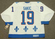 JOE SAKIC Quebec Nordiques 1992 Home CCM Throwback NHL Hockey Jersey - BACK